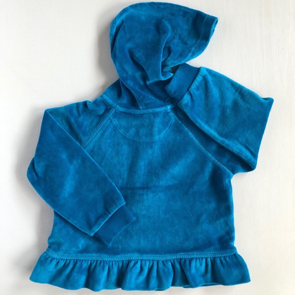 Converse Blue Velvet Hooded 2 Pieces Set 24M - Picture 3 of 10